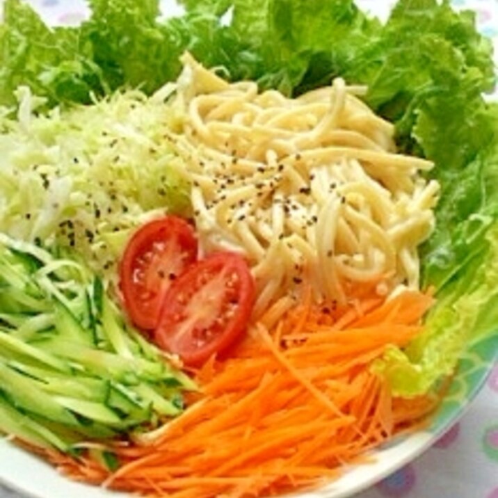 生野菜のパスタサラダ